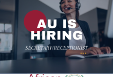 Join the Africa Union (AU) team as a Secretary/Receptionist. Apply today!