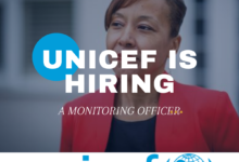 United Nations Children's Fund (UNICEF) Is Hiring A Monitoring Officer. Apply Now