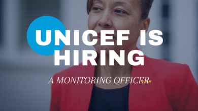 United Nations Children's Fund (UNICEF) Is Hiring A Monitoring Officer. Apply Now