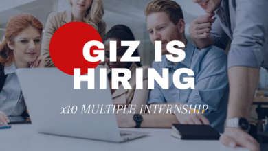 Ten internship openings are currently available at Deutsche Gesellschaft für Internationale Zusammenarbeit (GIZ). Don't miss out, apply now.