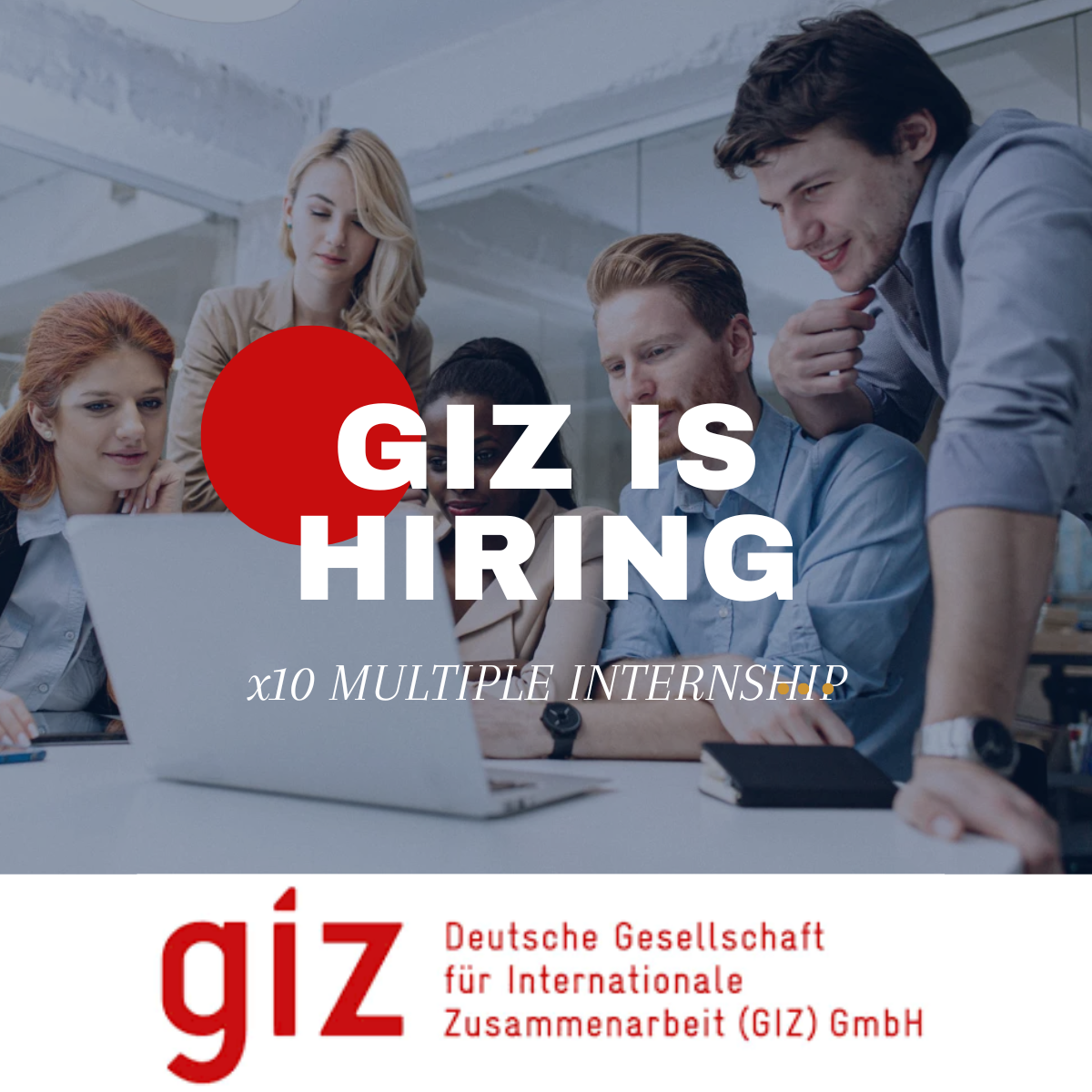 Ten internship openings are currently available at Deutsche Gesellschaft für Internationale Zusammenarbeit (GIZ). Don't miss out, apply now.