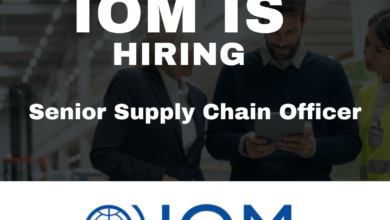 The International Migration Organization (IOM) is hiring a Senior Supply Chain Officer : APPLY