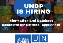 The UNDP is hiring an Information and Database Associate for External Applicants